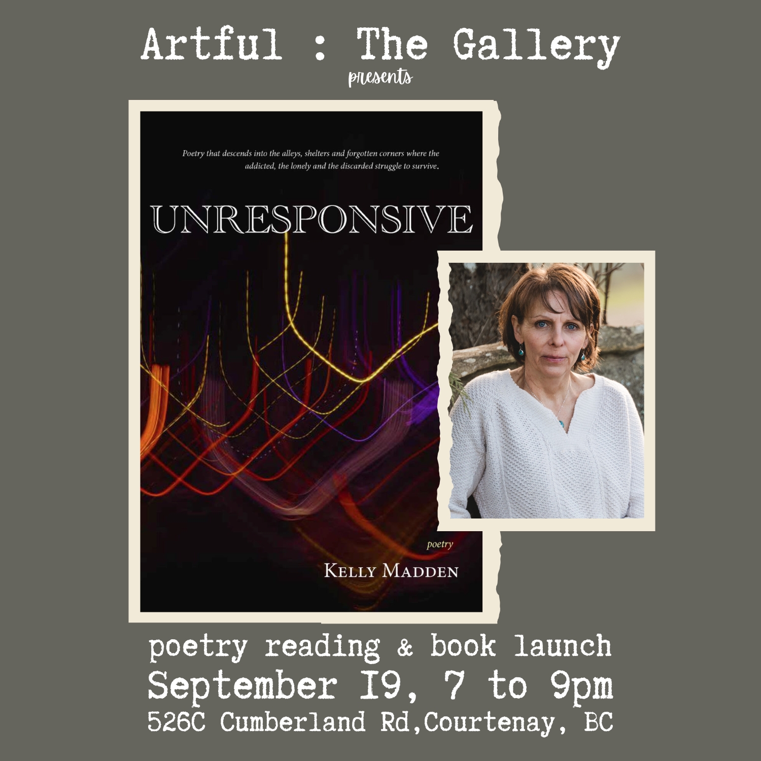 Kelly Madden &#8220;Unresponsive&#8221; Poetry Reading and Book Launch