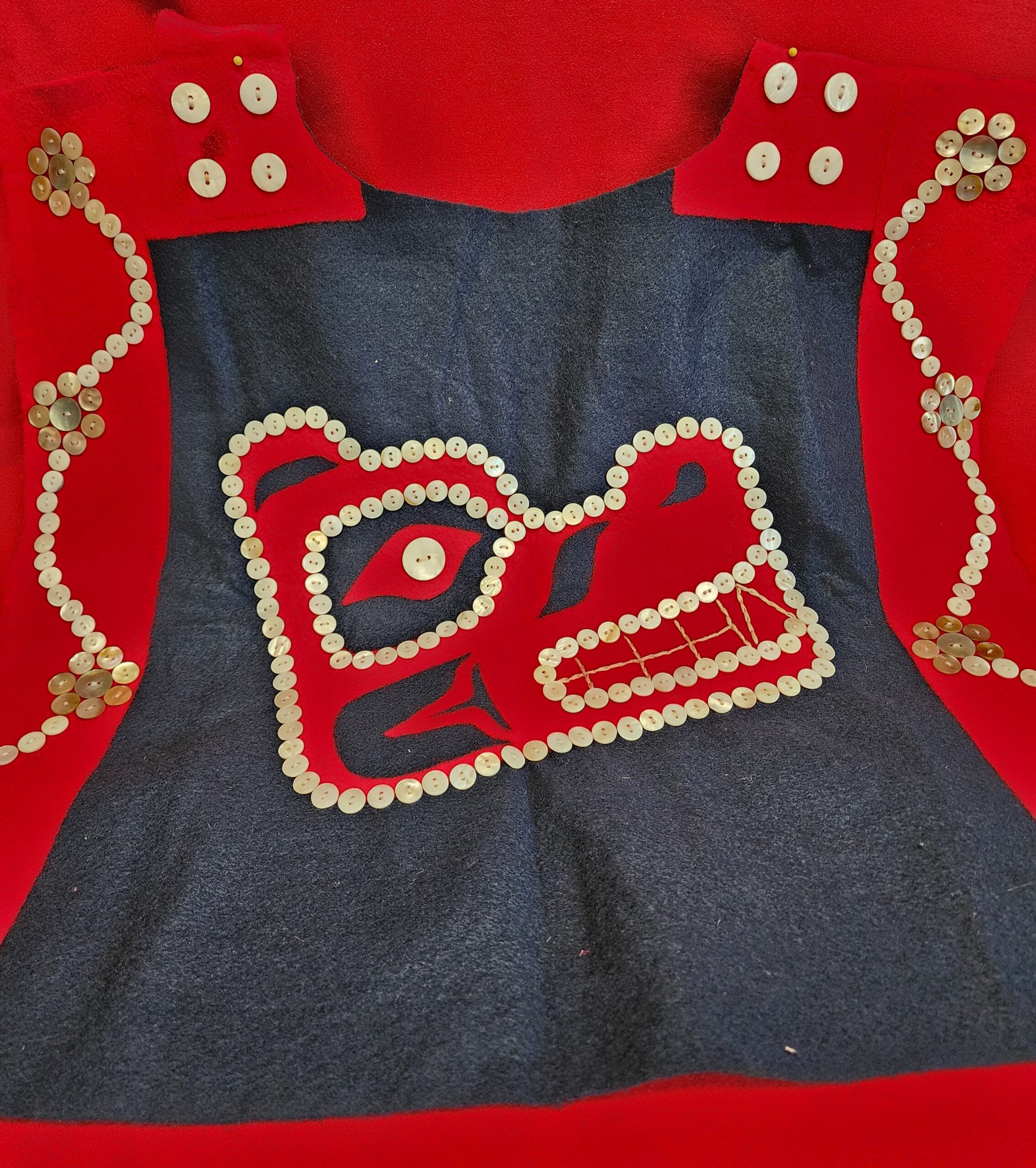 Button Blankets: Exhibit, talk, and button drive